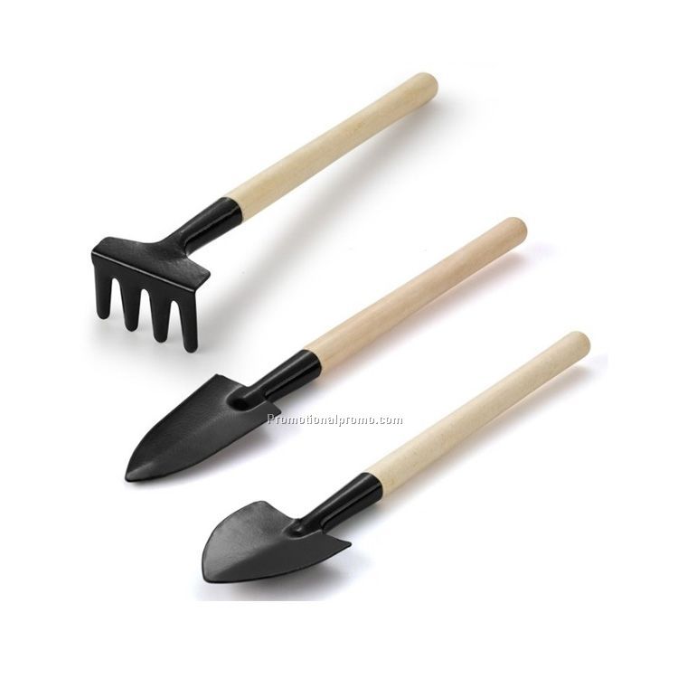 3pcs mini metal garden tools