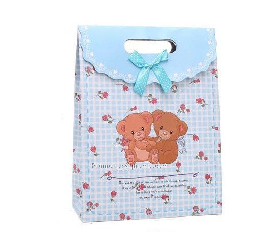 Cute Bear Hook&Loop Gift Bag