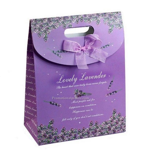 Lavender Hook&Loop Gift Bag