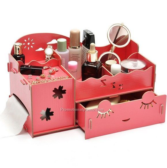 Storage box, wood desk storage box, detachable storage box