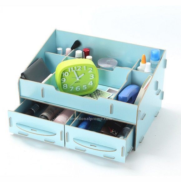 Storage box, wood desk storage box, detachable storage box
