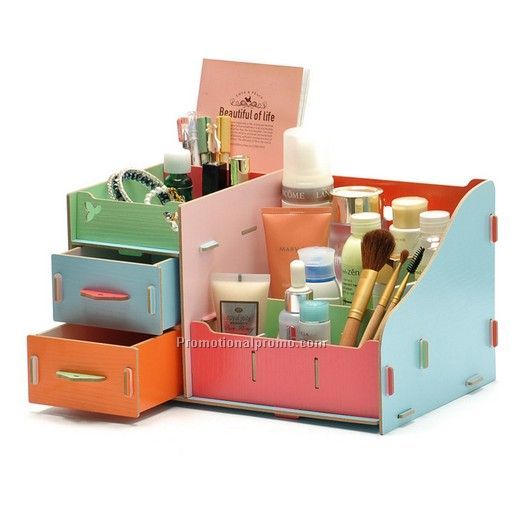 Storage box, wood desk storage box, detachable storage box