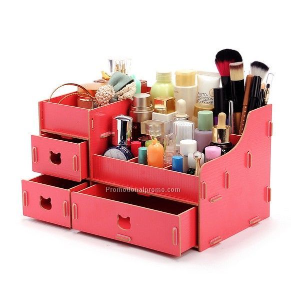 Storage box, wood desk storage box, detachable storage box