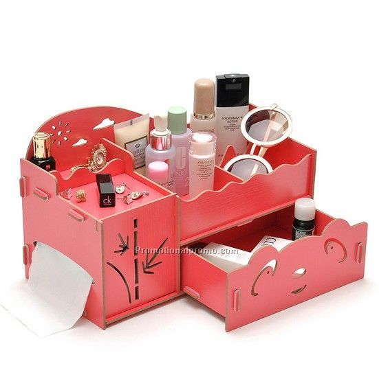 Storage box, wood desk storage box, detachable storage box