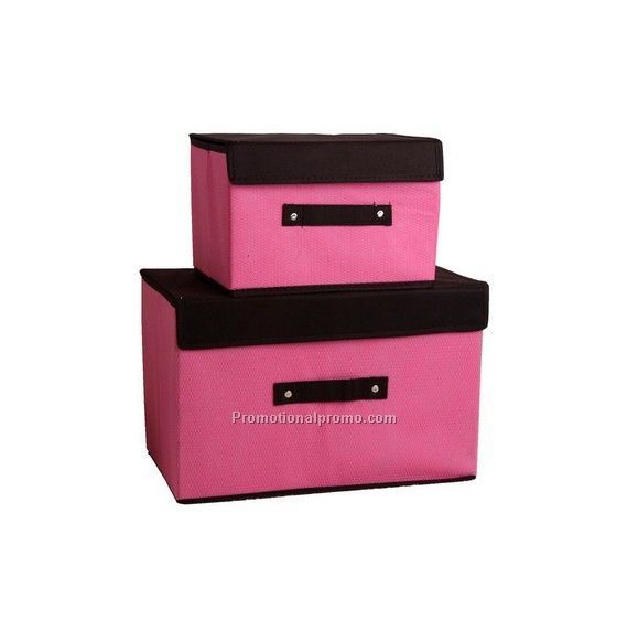 Foldable fabric storage box