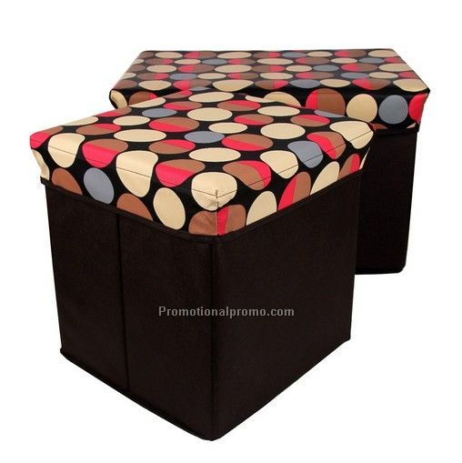 Foldable fabric storage box