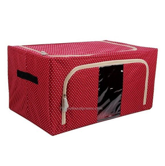 Foldable fabric storage box
