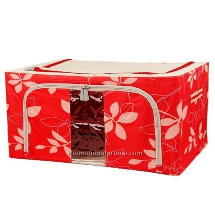 Foldable fabric storage box
