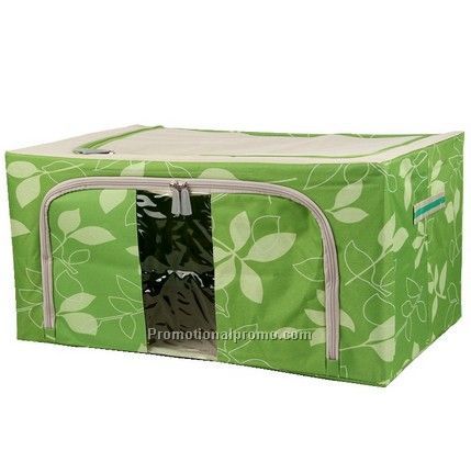 Foldable fabric storage box