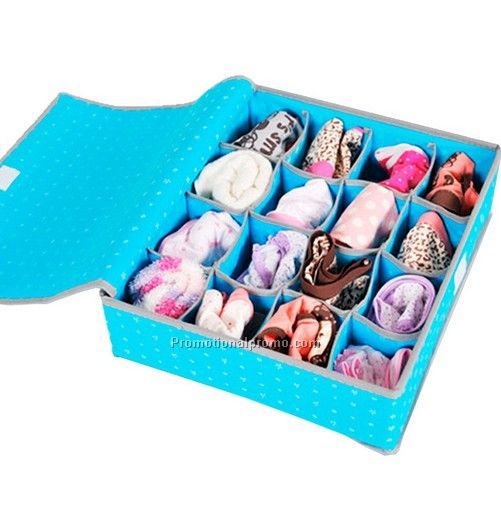 Foldable fabric storage box