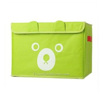 Foldable fabric storage box