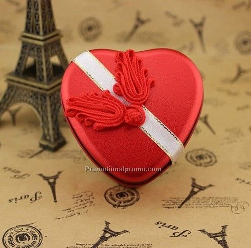 Heart Candy Box In Red