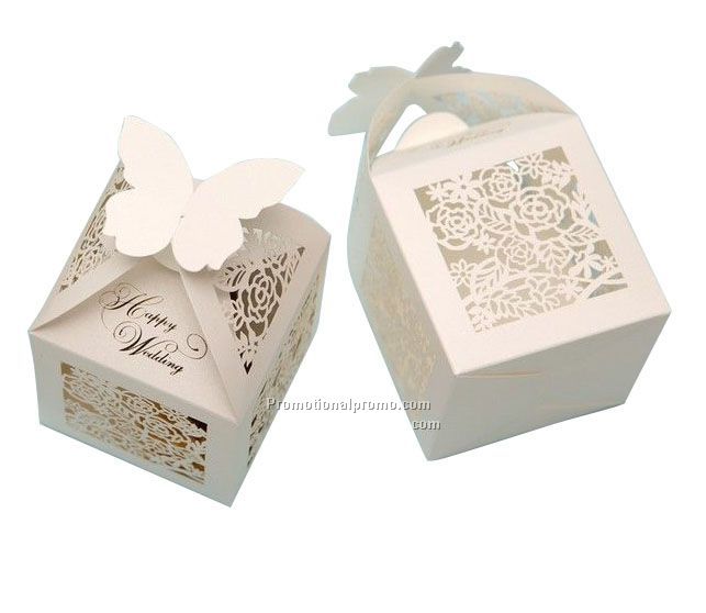 White Rose Cut-out Candy Box