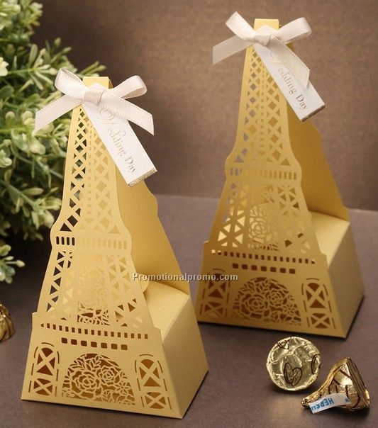 Golden Eiffel Tower Candy Box