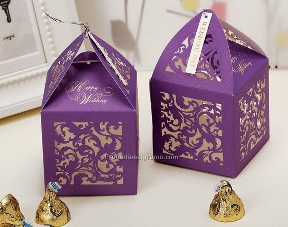 Floral Cut-out Lilac Candy Box