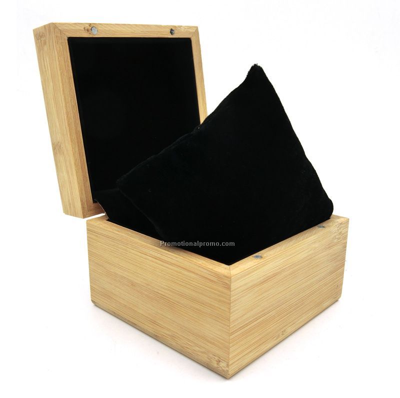 Square Bamboo Wood Watch Box