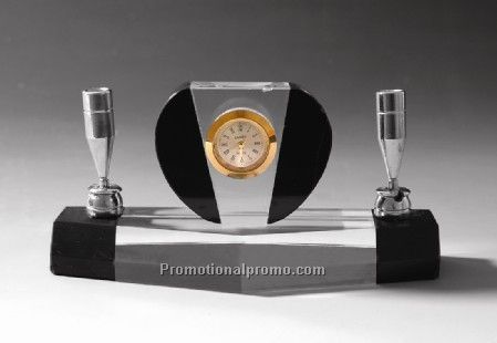 Crystal Business Set with Two Pen holder
