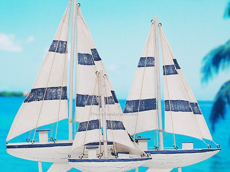 new style wooden sailing boat for decoration
