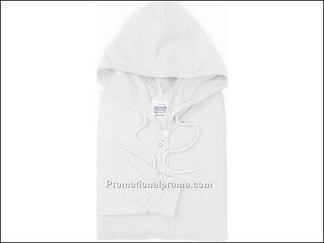 Gildan Full Zip Hooded Sweater, 30 White