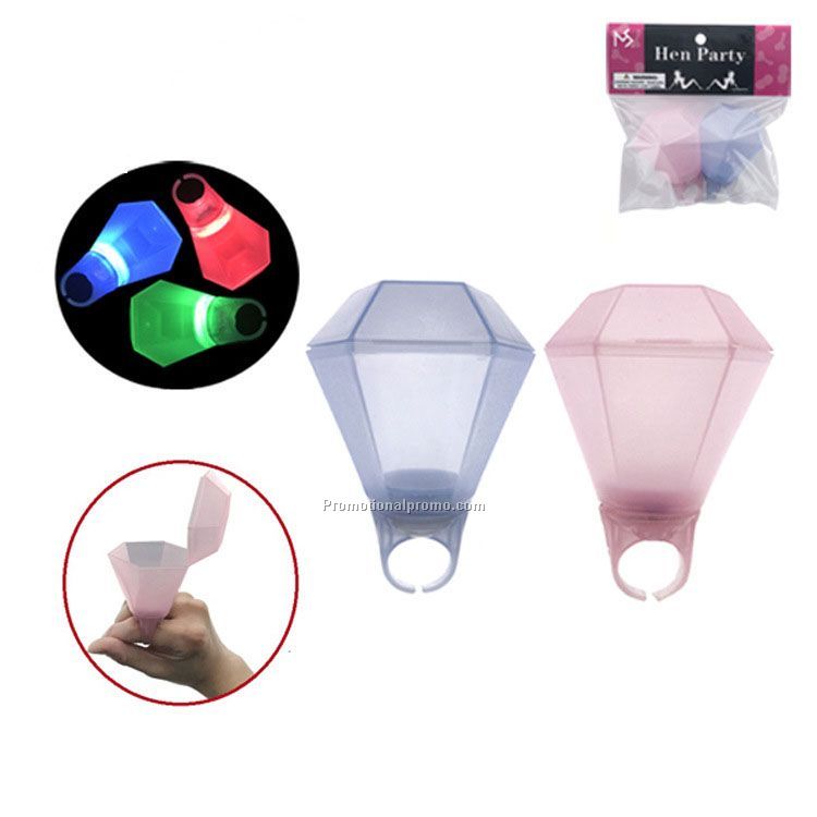 Ring shot glass with light