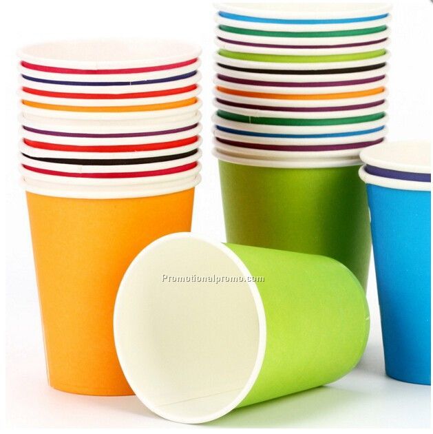 Solid color paper cups