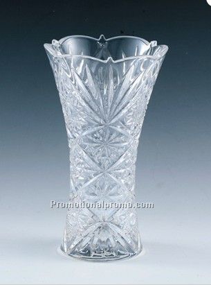 Crystal glass vase