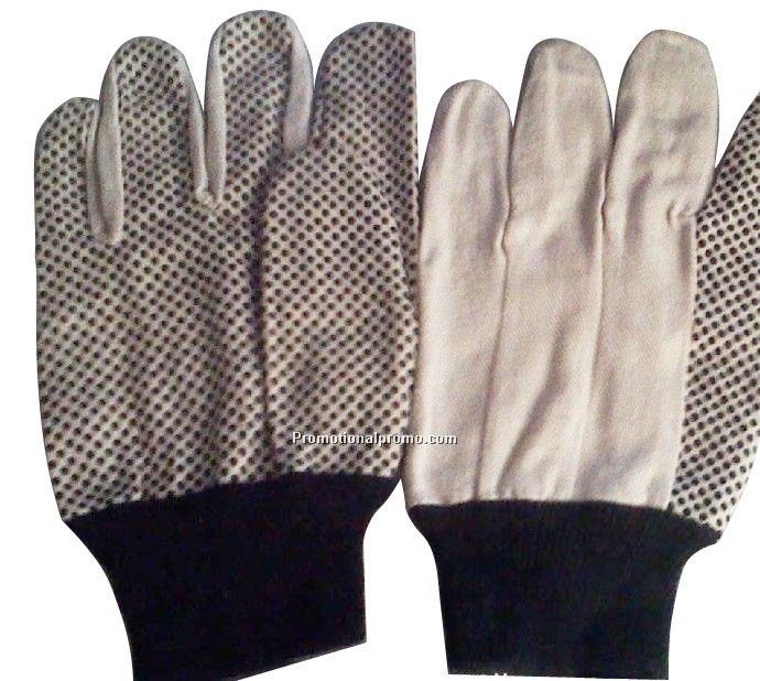 with dot Cotton Canvas Glove