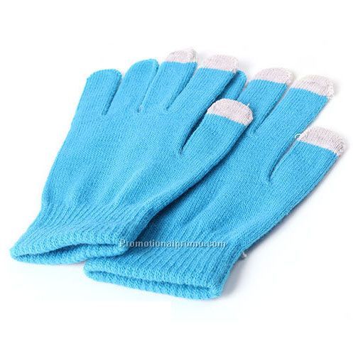 Customized embroidery logo sensor touch glove