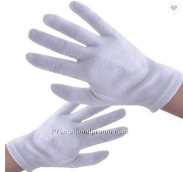 Stocked White Cotton Glove
