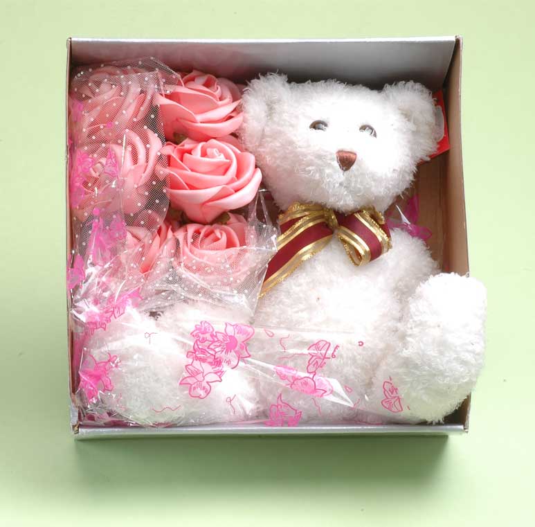 bear and rose for valentine's day
  
   
     
    