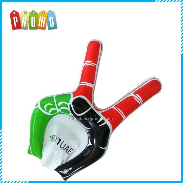 Promotional customized advertising PVC cheering inflatable hand