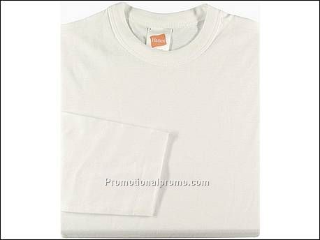 Hanes T-shirt Fit-T L/S, White