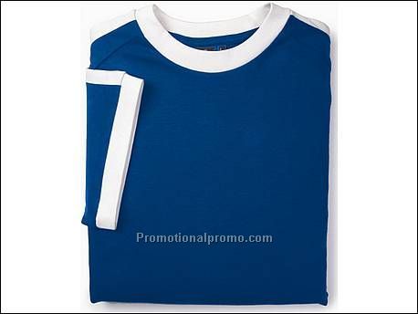 Hanes T-shirt Fit-T Stripe, Royal Blue/WH