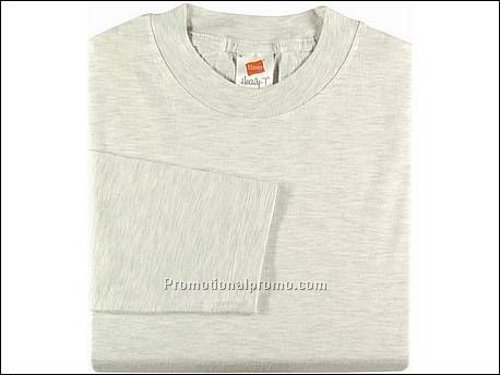 Hanes T-shirt Heavy-T L/S, Ash
