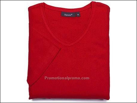 Hanes T-shirt Vee-T Elegance, Red