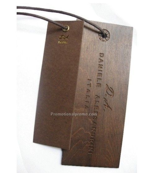 Wooden hang tag