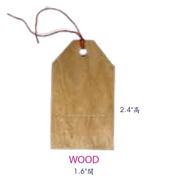 Wood tag