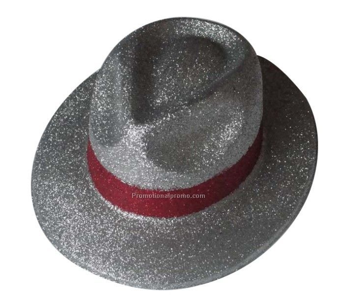Gentry Silver Glitter Hats