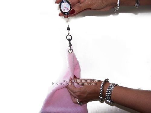 Retractable Golf Towel with Ball marker