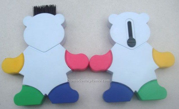 Mini bear shape highlighter with computer brush