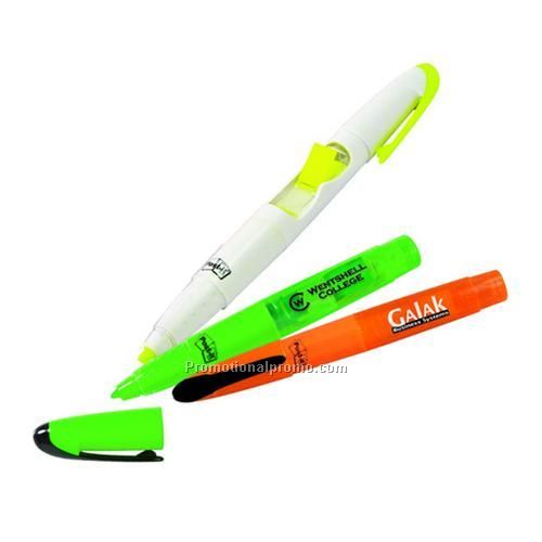 Highlighter with 4cm memo note