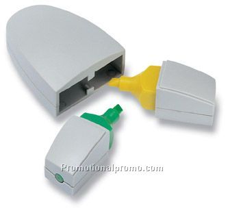 Highlighter with 2 colours