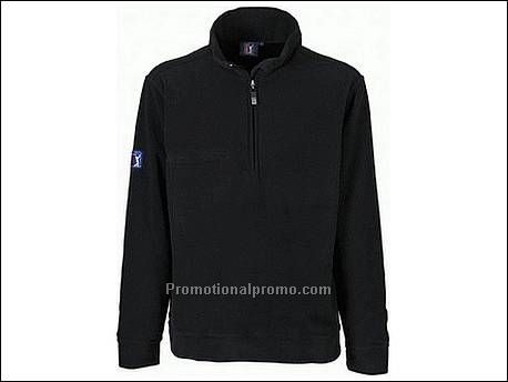 Hole 1/2 zip fleece sweater. Borstzak...