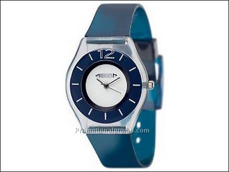 Horloge met kunststof kast,...