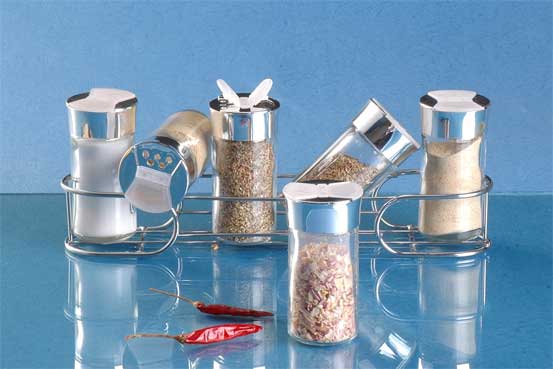 cruet set with metal stand
  
   
     
    