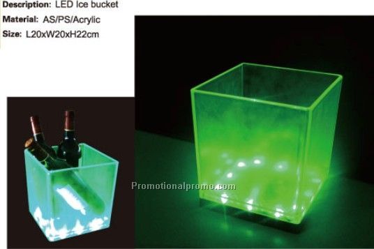 LED Ice Bucket in square shape