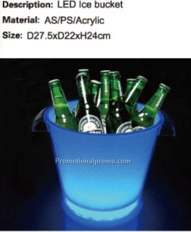 Led ice bucket