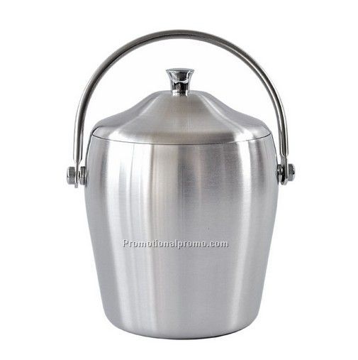 Stainless steel round ice bucket