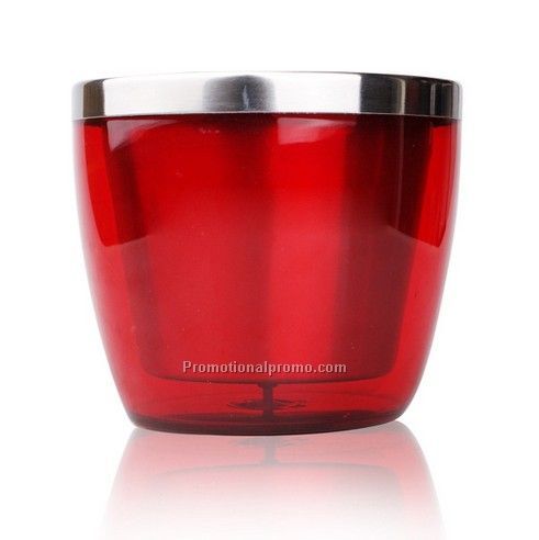 Double wall color stainless steel ice bucket