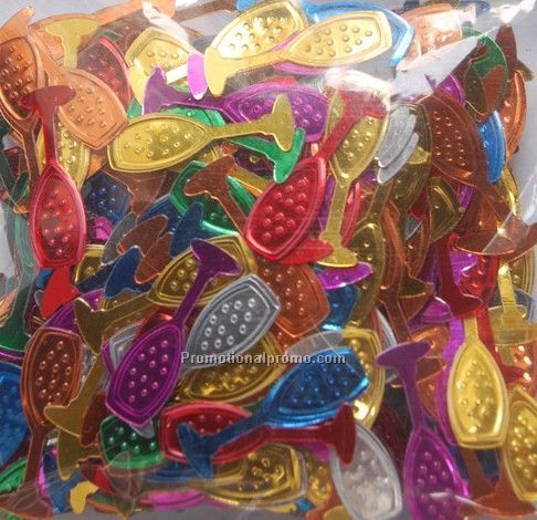 Champagne glass confetti